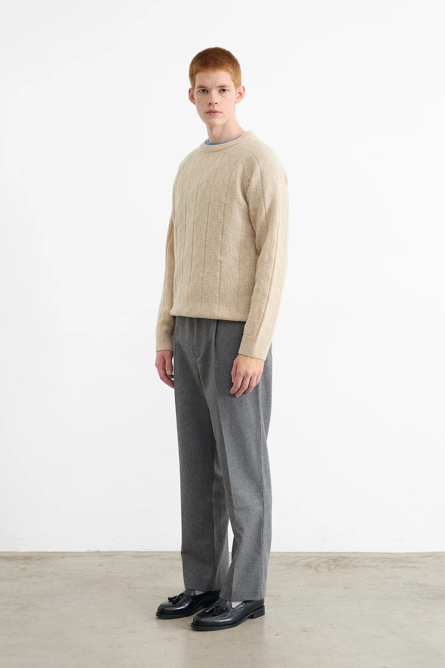 CHECKMATE SWEATER TAN - Image 5