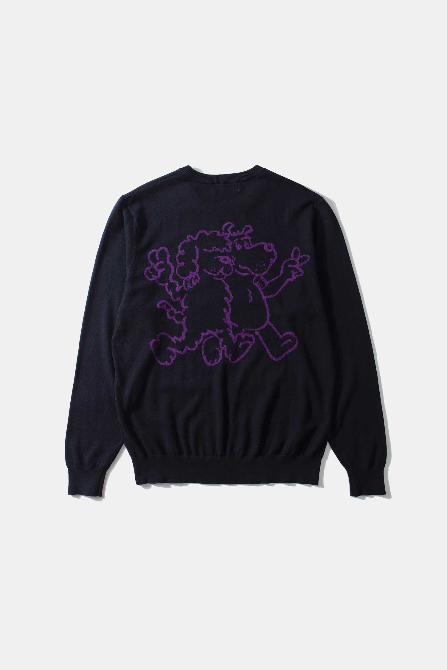 EDMMOND BUBBLE SWEATER NAVY - Image 2