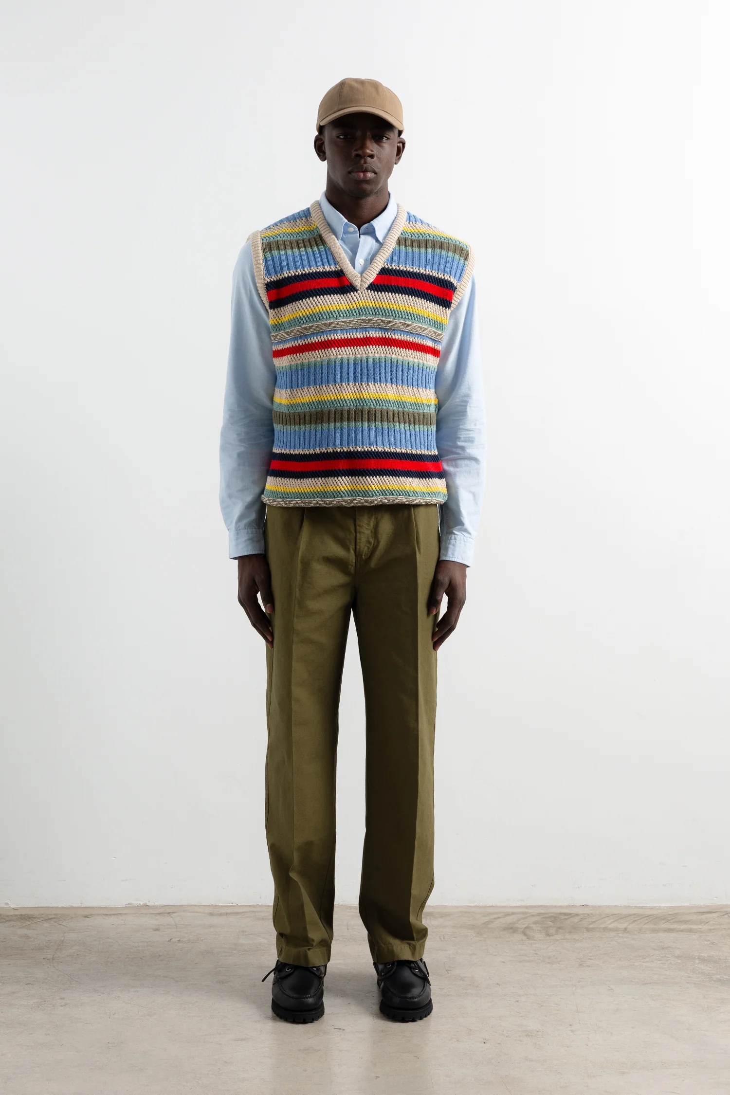 MULTI STRIPES VEST off white - Image 3